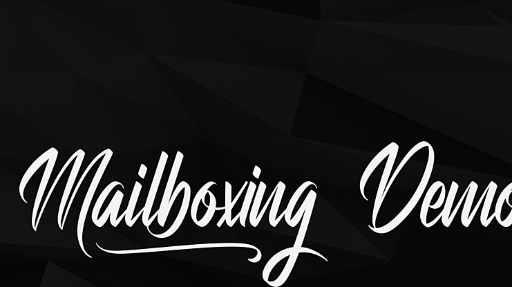 Mailboxing Demo Font