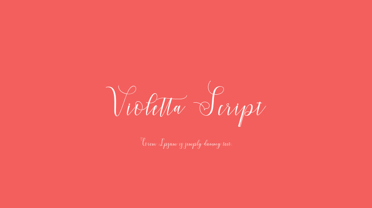Violetta Script Font