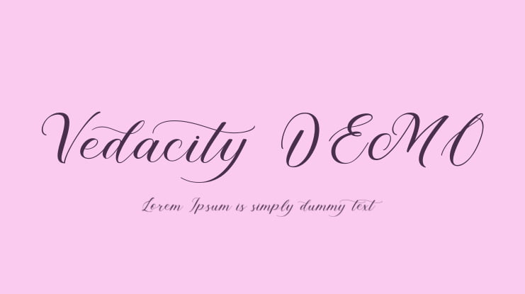 Vedacity DEMO Font