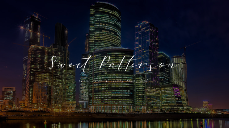 Sweet Patterson DEMO Font
