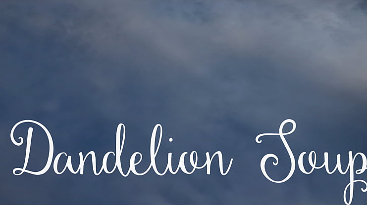 Dandelion Soup Font
