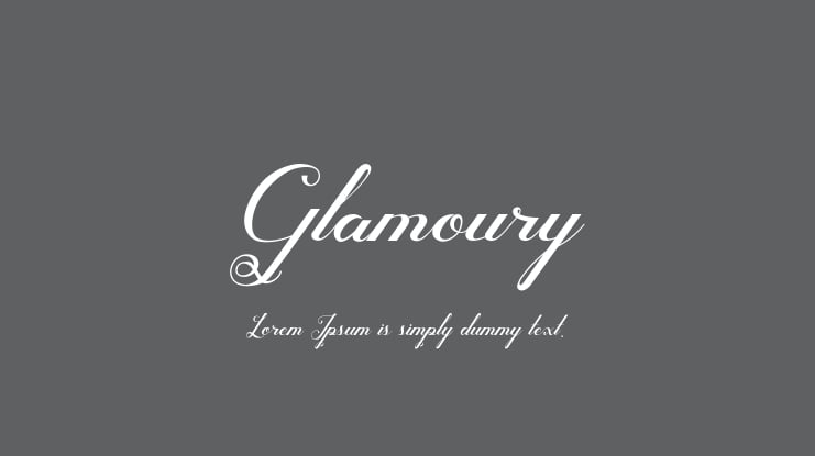 Glamoury Font