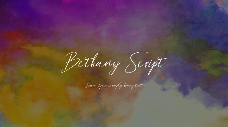 Bethany Script Font