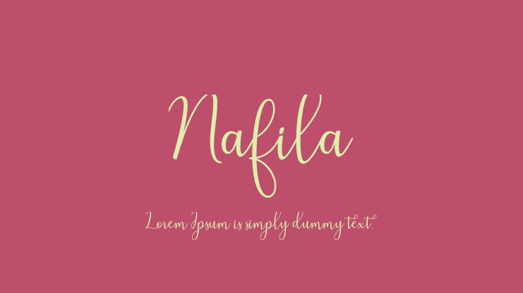 Nafila Font