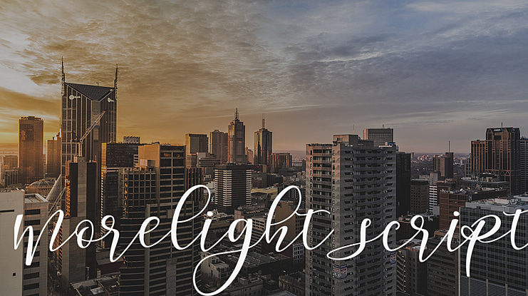 morelight script Font