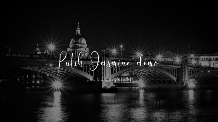 Putih Jasmine demo Font