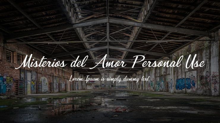 Misterios del Amor Personal Use Font