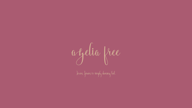 azelia free Font