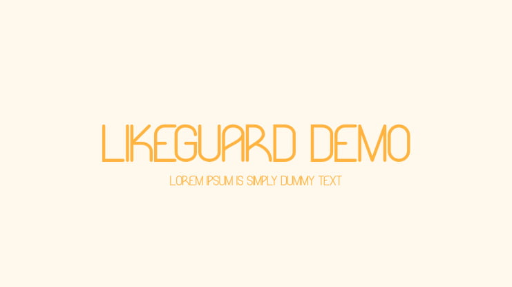 Likeguard Demo Font Family