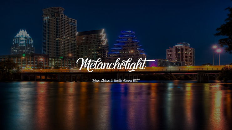 Melancholight Font Family