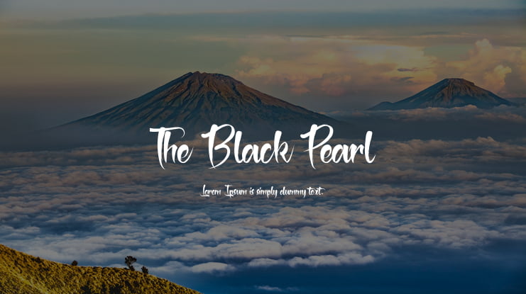 The Black Pearl Font Family