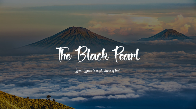 The Black Pearl Font Family