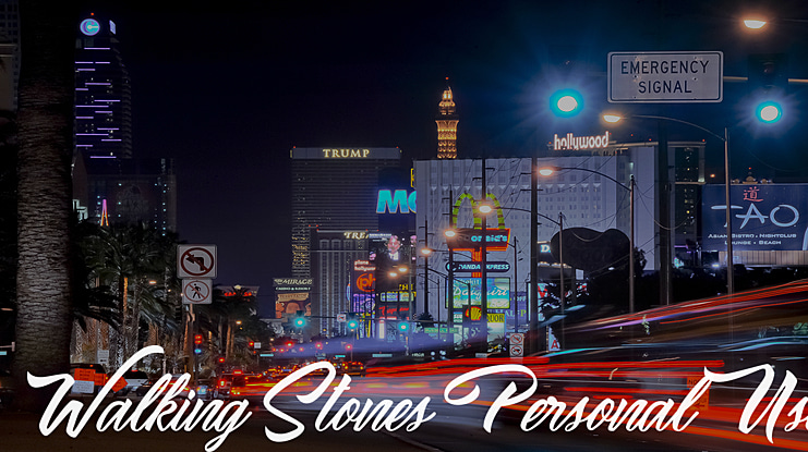 Walking Stones Personal Use Font