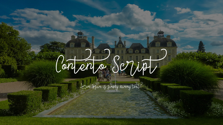 Contento Script Font