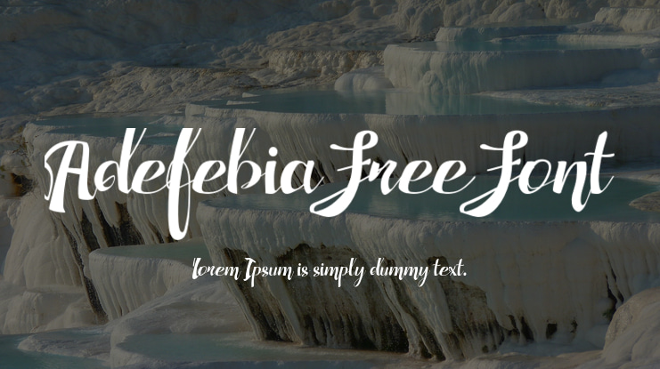 Adefebia Free Font