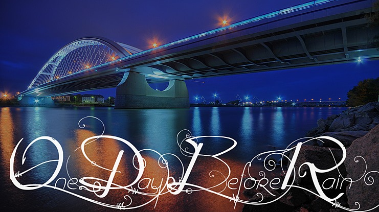 OneDayBeforeRain Font Family