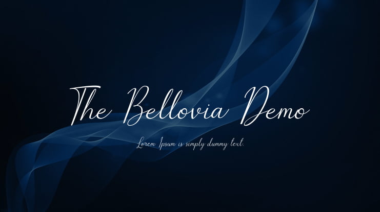 The Bellovia Demo Font