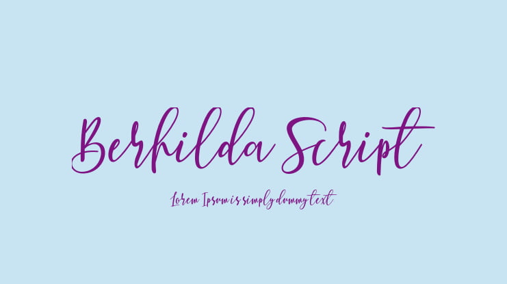 Berhilda Script Font