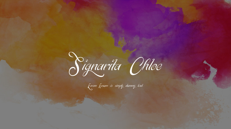 Signarita Chloe Font