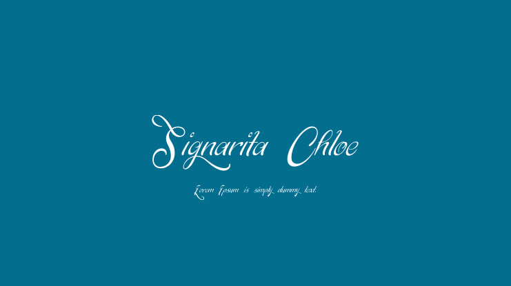 Signarita Chloe Font