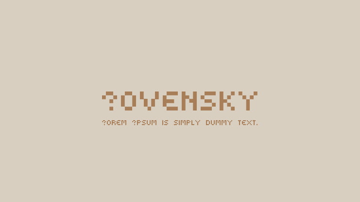 Kovensky Font