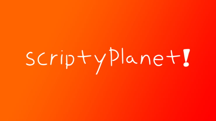 Scriptyplanet Font