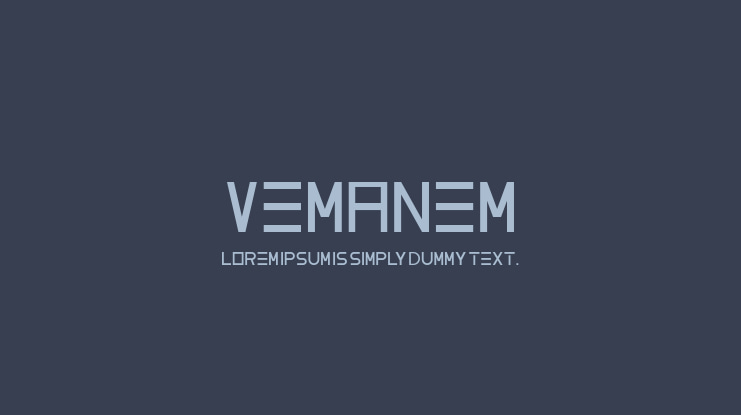 vemanem Font