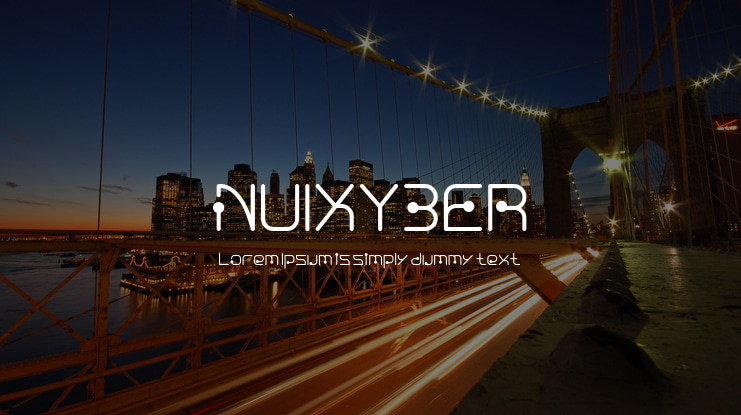 NUIXYBER Font