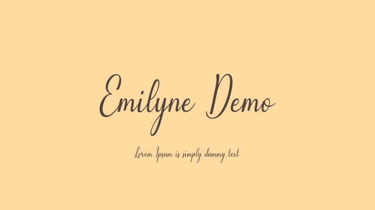 Emilyne Demo Font