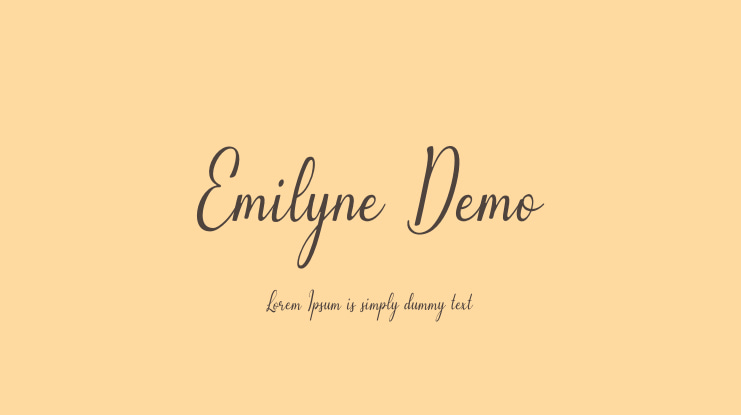 Emilyne Demo Font