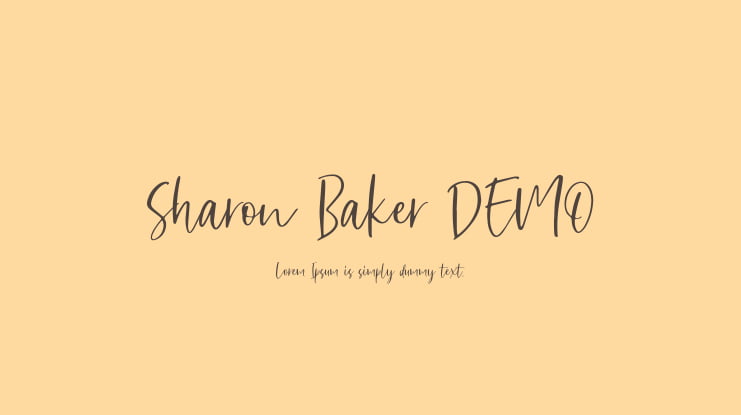 Sharon Baker DEMO Font