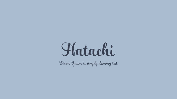 Hatachi Font