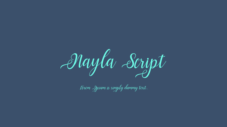 Nayla Script Font