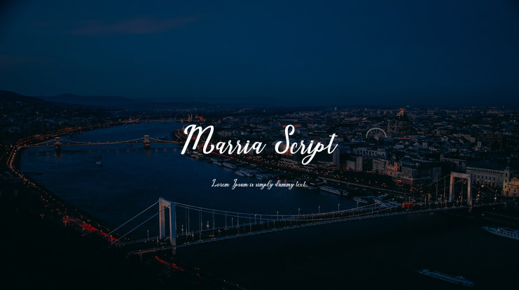 Marria Script Font