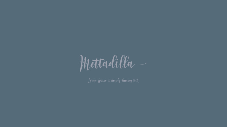 Mettadilla Font