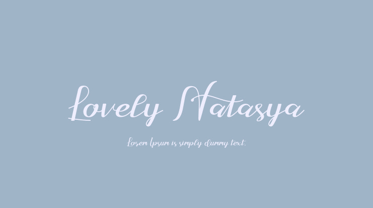 Lovely Natasya Font