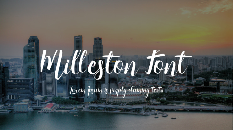 Milleston Font