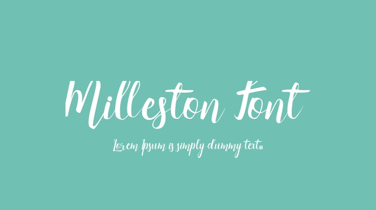 Milleston Font