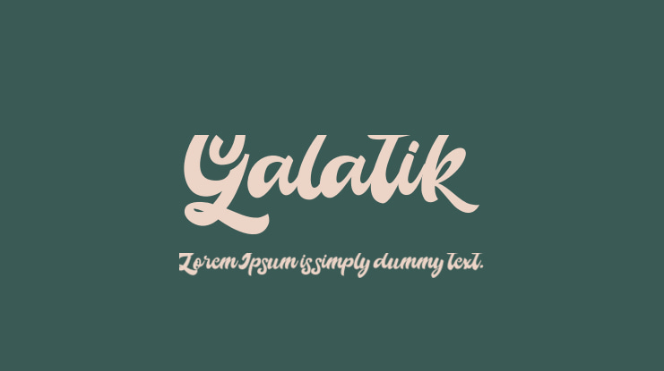 Galatik Font