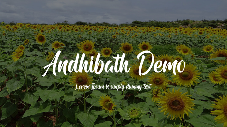 Andhibath Demo Font