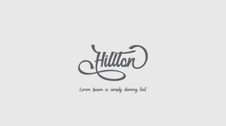 Hillton Font
