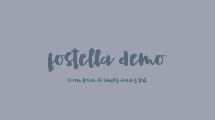 fostella demo Font