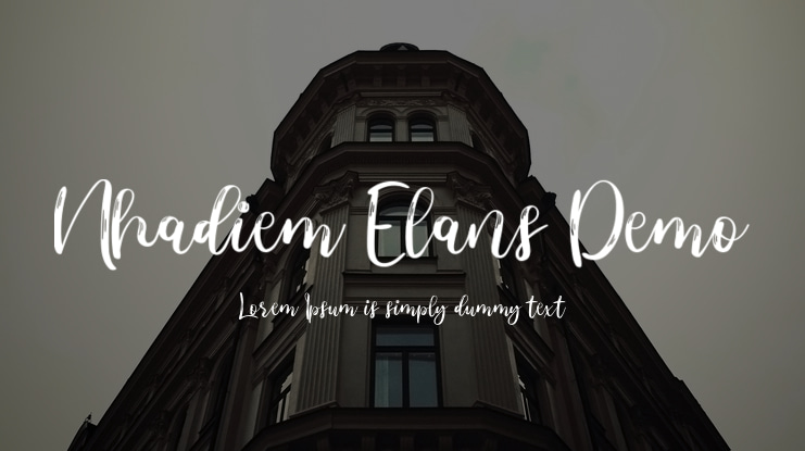 Nhadiem Elans Demo Font
