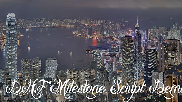 DHF Milestone Script Demo Font