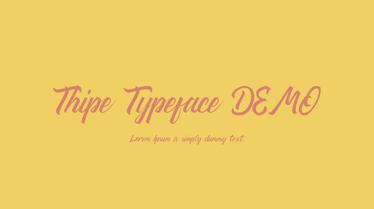 Thipe Typeface DEMO Font