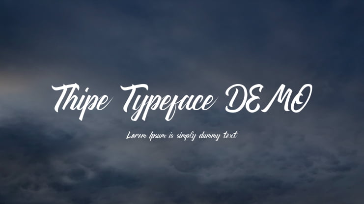 Thipe Typeface DEMO Font