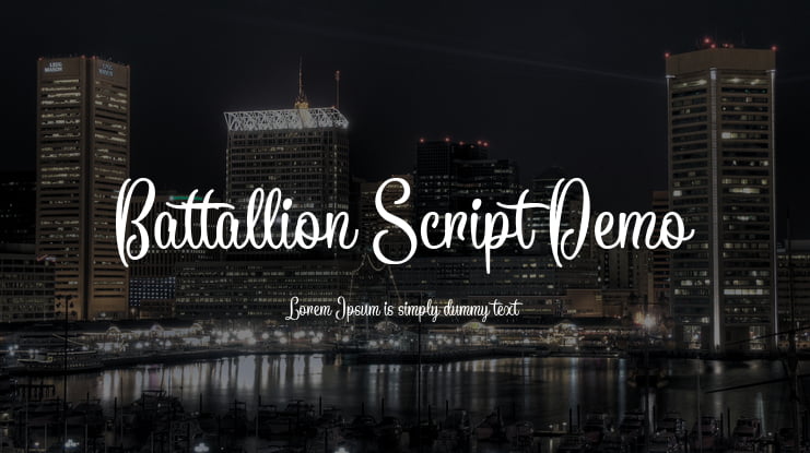 Battallion Script Demo Font