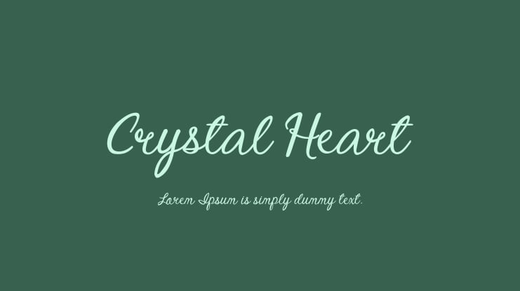Crystal Heart Font