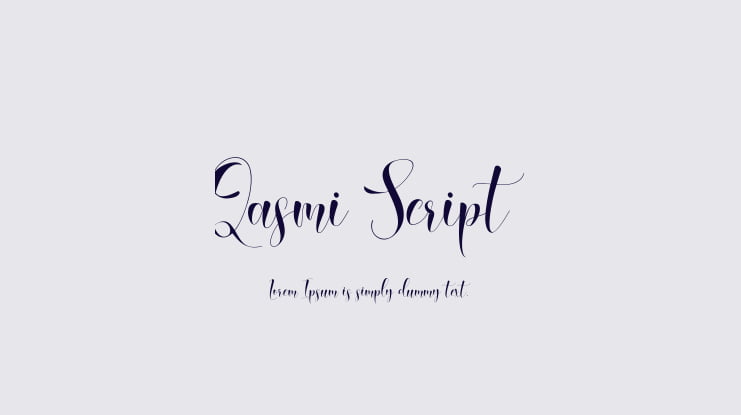 Qasmi Script Font