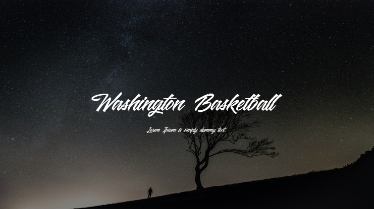Washington Basketball Font